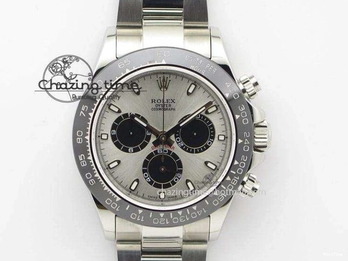 MiroTime 1226 Sleek Custom Daytona 116520 RBOW Rainbow Clean Best Edition Black Dial on SS Bracelet SA 1730